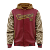 Custom Crimson Red Khaki Jacket