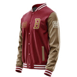 Custom Crimson Red Khaki Jacket JA151522151818222218