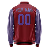 Custom Crimson Red Light Purple Jacket JA1515231517B31723