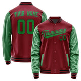 Custom Crimson Red Emerald Green Jacket