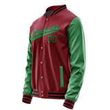 Custom Crimson Red Emerald Green Jacket JA1515241517B31724