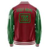 Custom Crimson Red Emerald Green Jacket JA151524151818242418