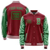 Custom Crimson Red Emerald Green Jacket JA151524151818242418