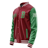 Custom Crimson Red Emerald Green Jacket JA151524151818242418