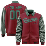 Custom Crimson Red Blue Green Jacket
