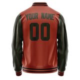 Custom Coral Red Olive Jacket JA1616021617B31702