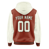 Custom Coral Red Cream Jacket