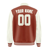 Custom Coral Red Cream Jacket