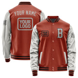 Custom Coral Red Gray Jacket