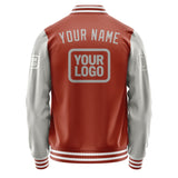 Custom Coral Red Gray Jacket JA161604161818040418