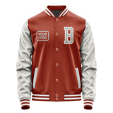 Custom Coral Red Gray Jacket JA161604161818040418