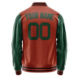 Custom Coral Red Green Jacket JA1616051617B21705