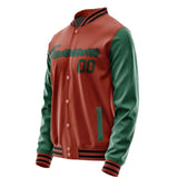 Custom Coral Red Green Jacket JA1616051617B21705