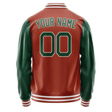 Custom Coral Red Green Jacket JA1616051618B21805