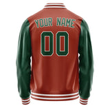 Custom Coral Red Green Jacket JA1616051618B31805