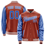 Custom Coral Red Sky Blue Jacket