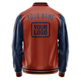 Custom Coral Red Blue Jacket JA161610161717101017