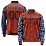 Custom Coral Red Blue Jacket