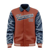 Custom Coral Red Blue Jacket