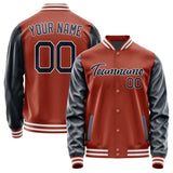 Custom Coral Red Navy Jacket