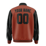 Custom Coral Red Black Jacket