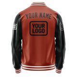 Custom Coral Red Black Jacket JA161617161818171718