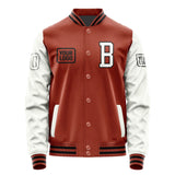 Custom Coral Red White Jacket JA161618161717181817