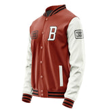 Custom Coral Red White Jacket JA161618161717181817