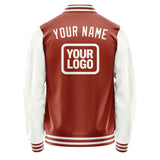 Custom Coral Red White Jacket JA161618161818181818