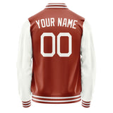 Custom Coral Red White Jacket JA1616181618B21818