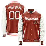 Custom Coral Red White Jacket