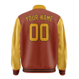 Custom Coral Red Yellow Jacket