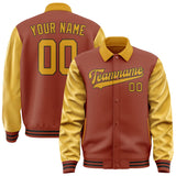Custom Coral Red Yellow Jacket
