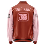 Custom Coral Red Light Pink Jacket JA161621161717212117