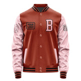 Custom Coral Red Light Pink Jacket JA161621161717212117