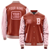 Custom Coral Red Light Pink Jacket