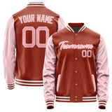 Custom Coral Red Light Pink Jacket