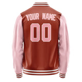 Custom Coral Red Light Pink Jacket JA1616211618B31821