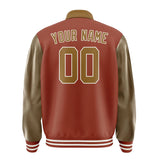 Custom Coral Red Khaki Jacket