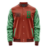 Custom Coral Red Emerald Green Jacket JA161624161717242417