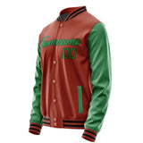 Custom Coral Red Emerald Green Jacket JA1616241617B21724