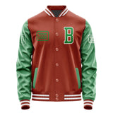 Custom Coral Red Emerald Green Jacket JA161624161818242418