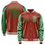 Custom Coral Red Emerald Green Jacket