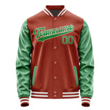 Custom Coral Red Emerald Green Jacket JA1616241618B31824