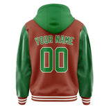 Custom Coral Red Emerald Green Jacket