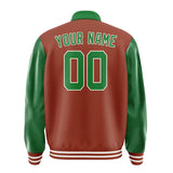 Custom Coral Red Emerald Green Jacket