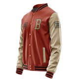 Custom Coral Red Light Khaki Jacket JA161625161717252517