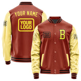 Custom Coral Red Light Yellow Jacket