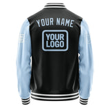 Custom Black Light Blue Jacket JA171708171818080818