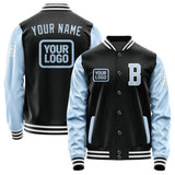 Custom Black Light Blue Jacket JA171708171818080818